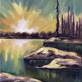 Emerald Morning, 11x14, Oil on Canvas, $275