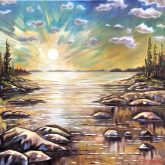 Golden Shores 24X24, Oil on Canvas, $1,000