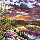 Cameron Falls, 36X36, Oil on Canvas, $1,900