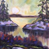 Sunburst no 5, 9X12, Oil on Canvas, $225