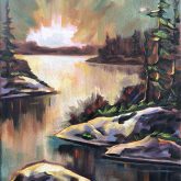 Sunburst no 6, 9X12, Oil on Canvas, $225