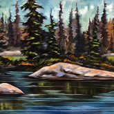 Streaming Service, 15x30, Oil on Canvas, $950