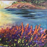 The Rockwork Orange, 12x36, Oil on Canvas, $900
