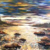 Midsummer Sunset, 30x48, Oil on Canvas, $2,300
